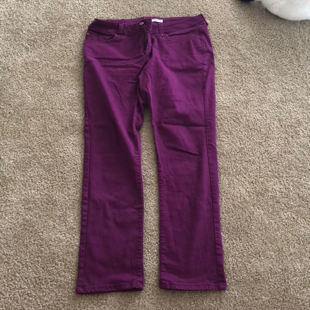 Purple jeans